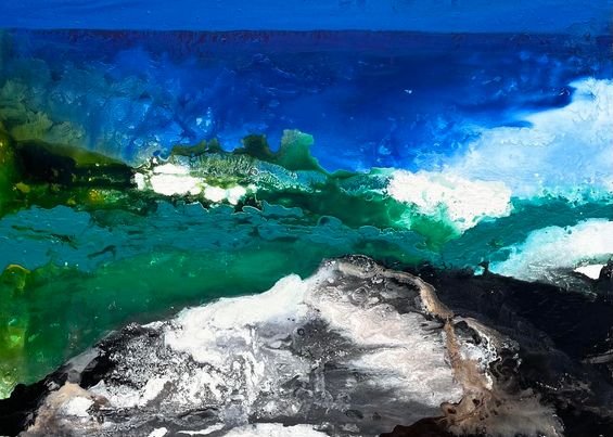 Brændingen (120 X 90 cm)