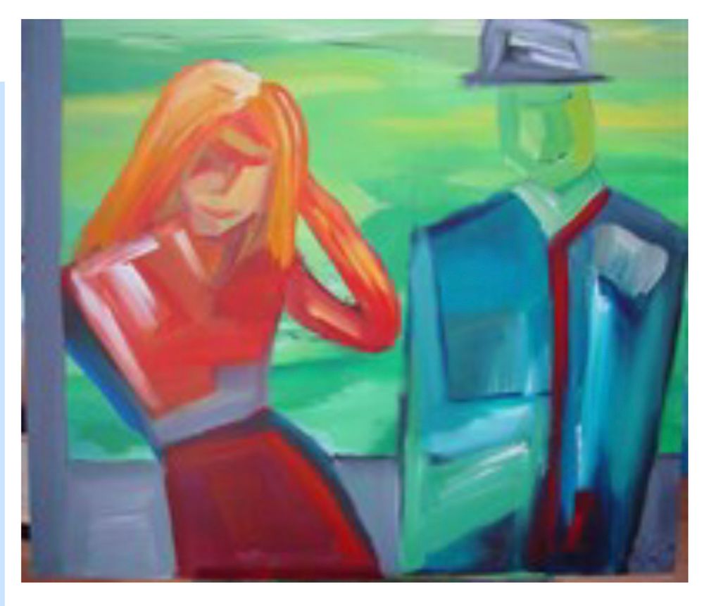 En fredelig stund (100 X 90 cm)