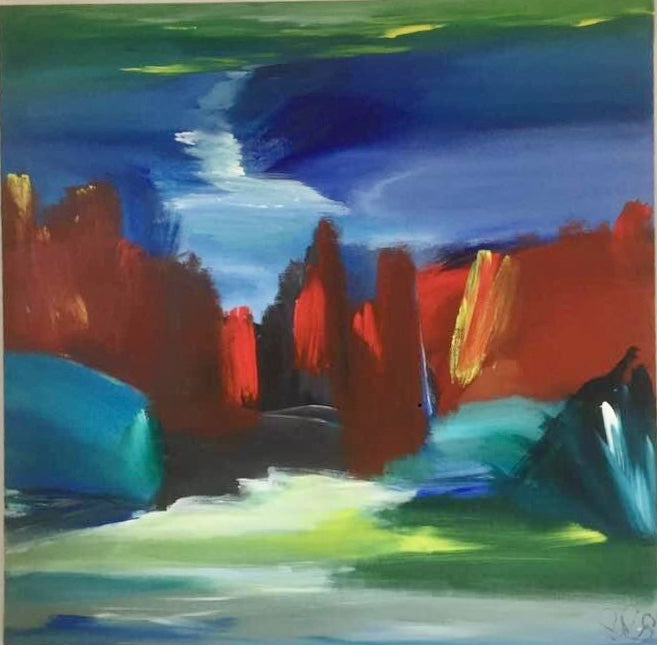 Klippevæggene (80 X 80 cm)