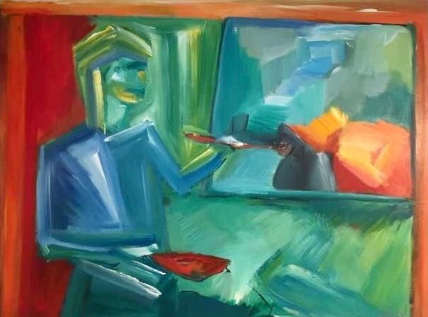 Kunstneren (120 X 90 cm)